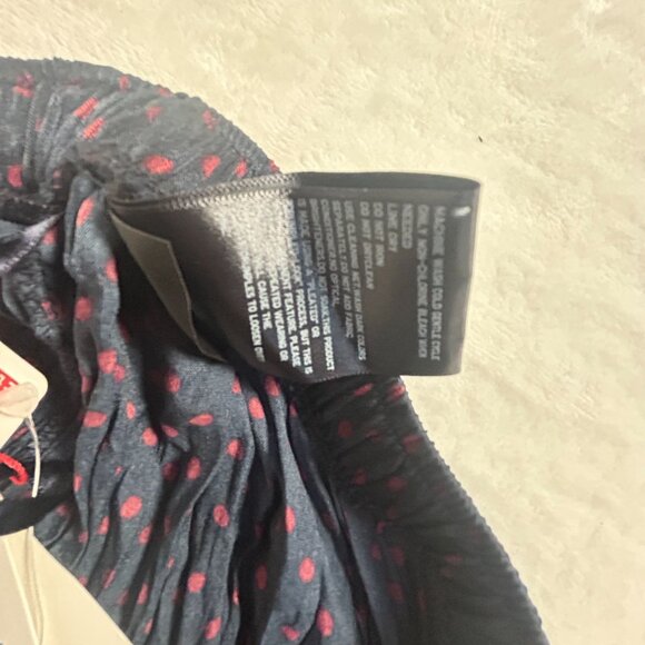 Ines De La Fressange Uniqlo Womens Polka Dot Twist Pleated Long Skirt Large New - Picture 5 of 8